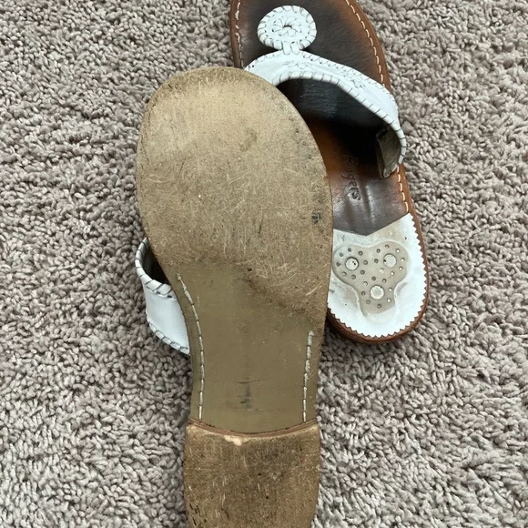 Jack Rogers White and Brown Sandals - Picture 8 of 16